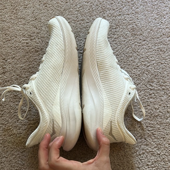 Women’s All White Hoka Solimar Running Sneakers size 9.5 - Picture 8 of 11
